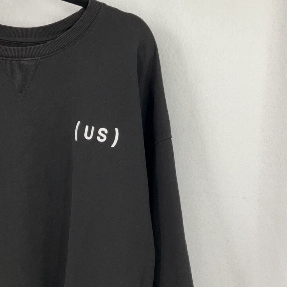 Universal Standard Black High Low Hem Pullover Sweatshirt Size Medium - Picture 5 of 10